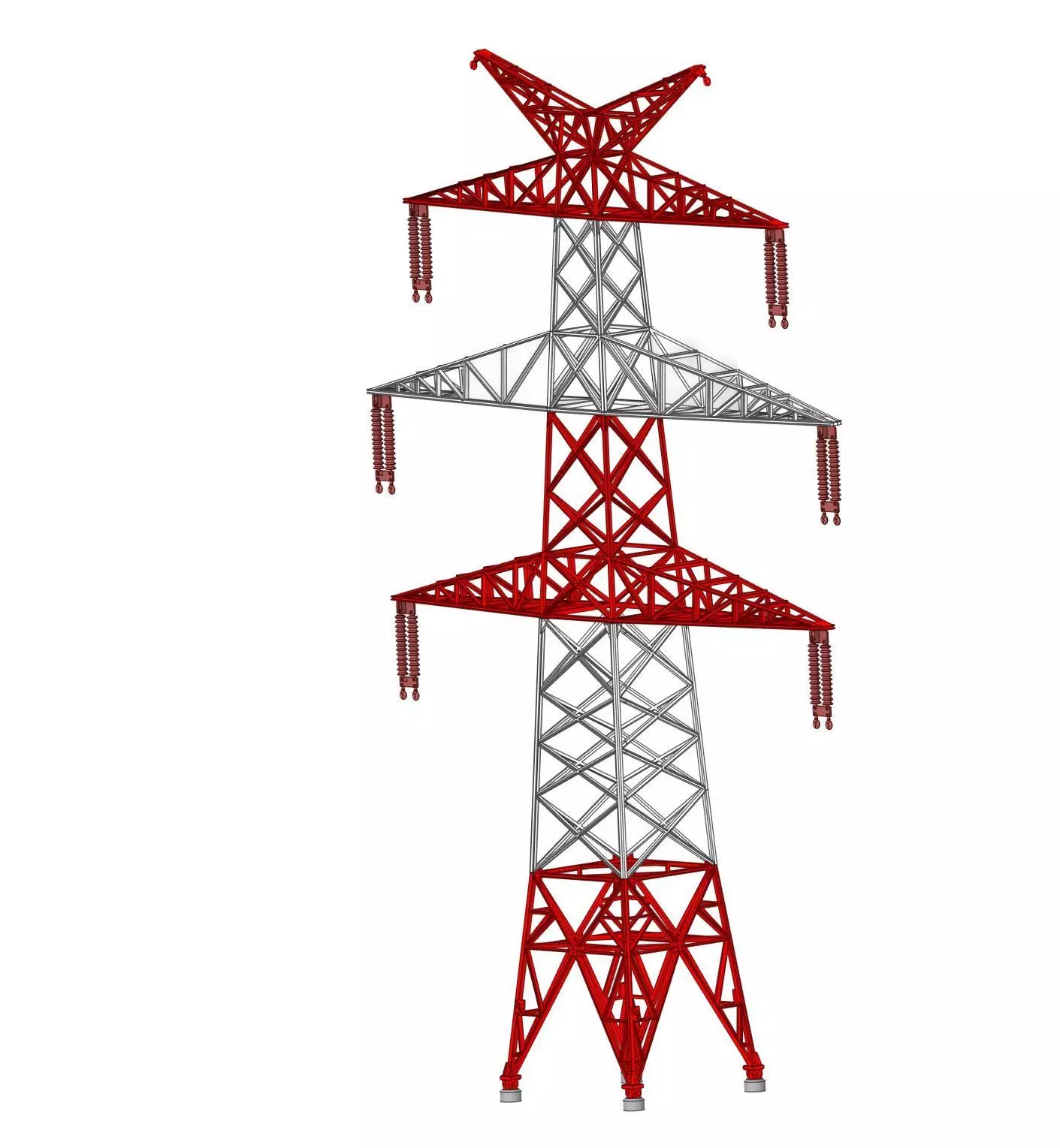Transmission tower AD47 00 1-87 resin 3D print model
