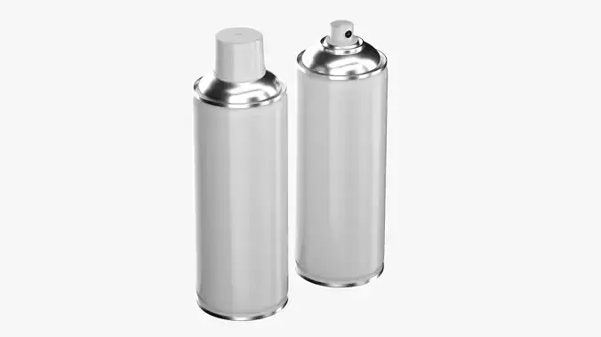 Paint Aerosol Can Mockup 3D model