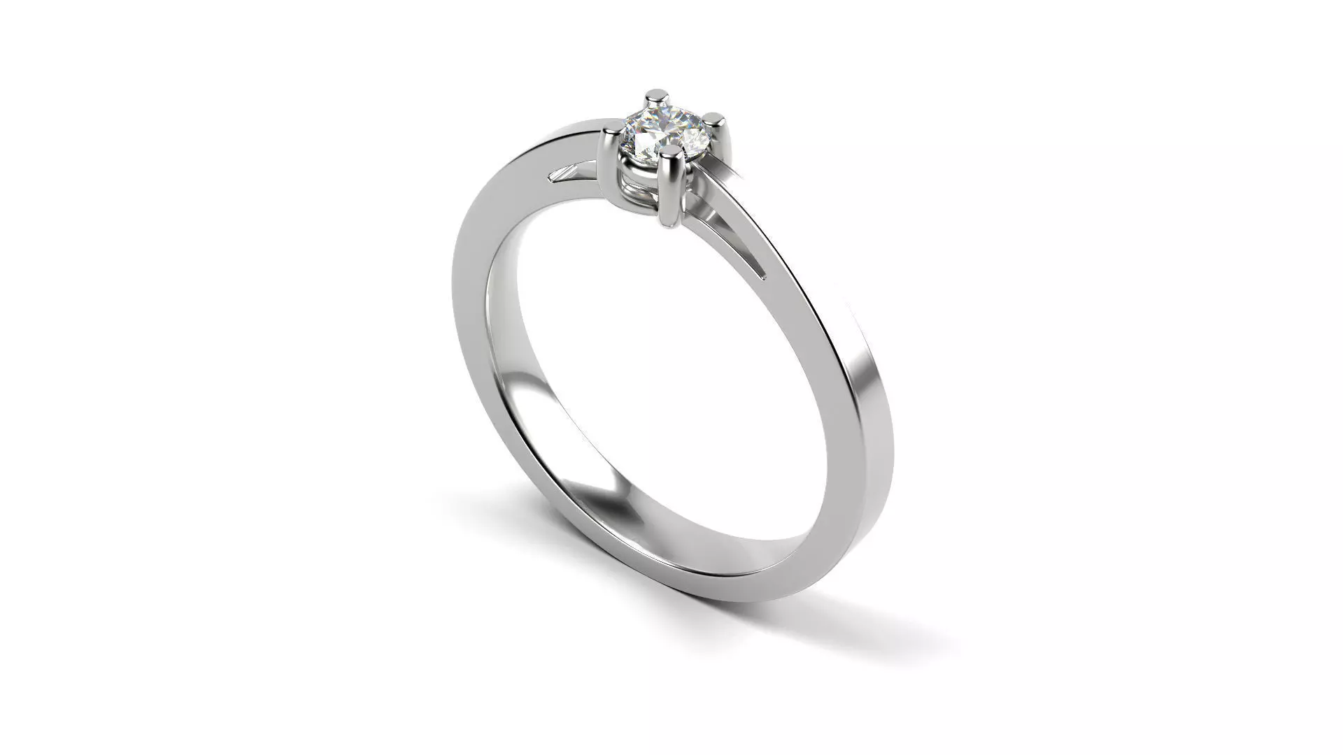 Engagement ring 22 ALL SIZES 3D print model_0