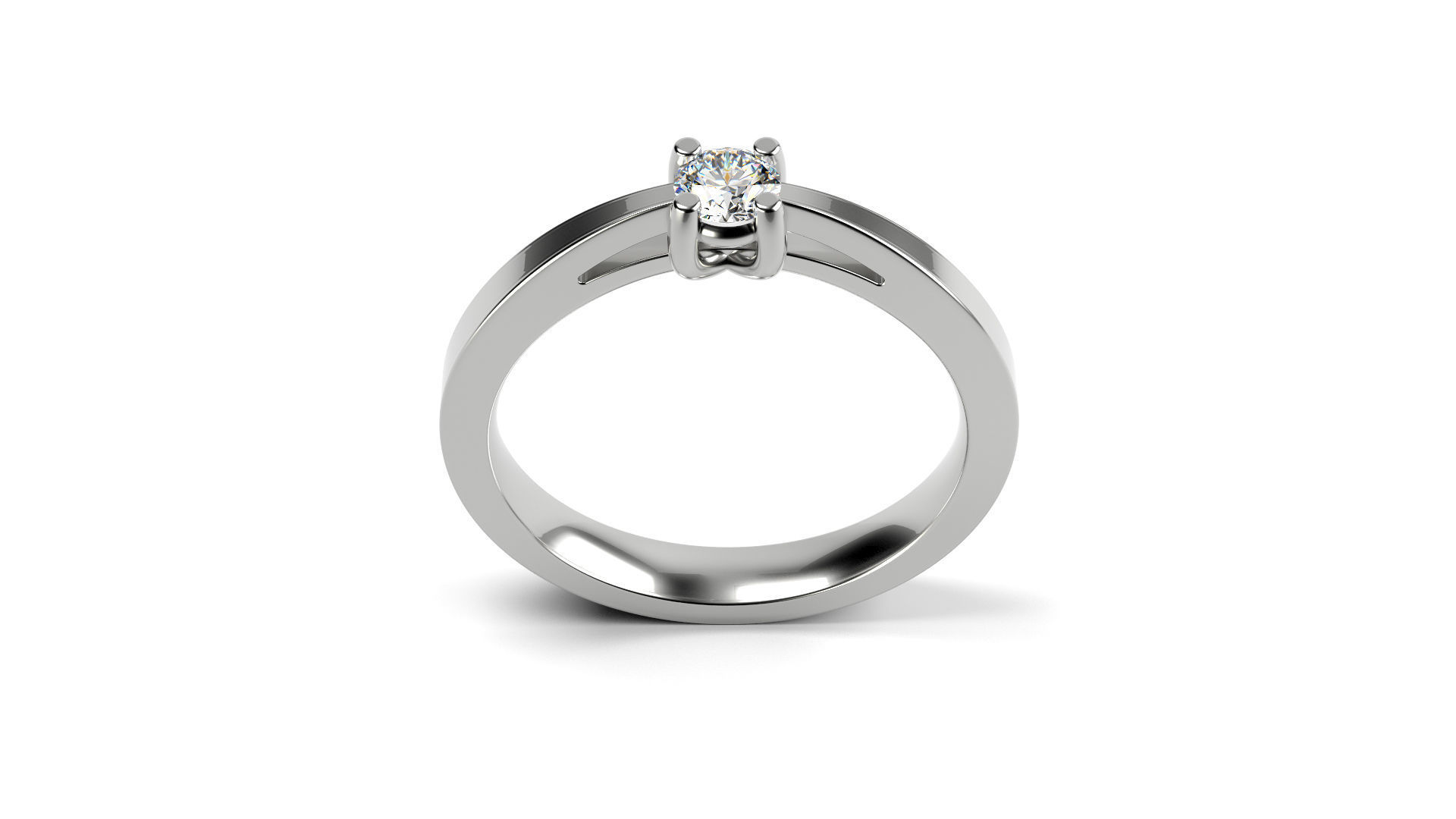 Engagement ring 22 ALL SIZES 3D print model_1