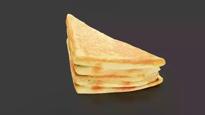 Sandwich 02 Low-poly 3D model 5