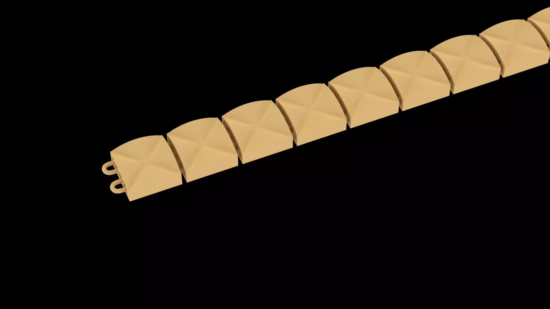 Geometric Pyramid Link Bracelet 3DM 3D print model