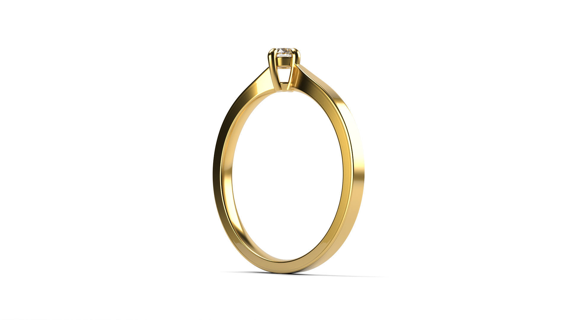 Engagement Ring 3D print model_1