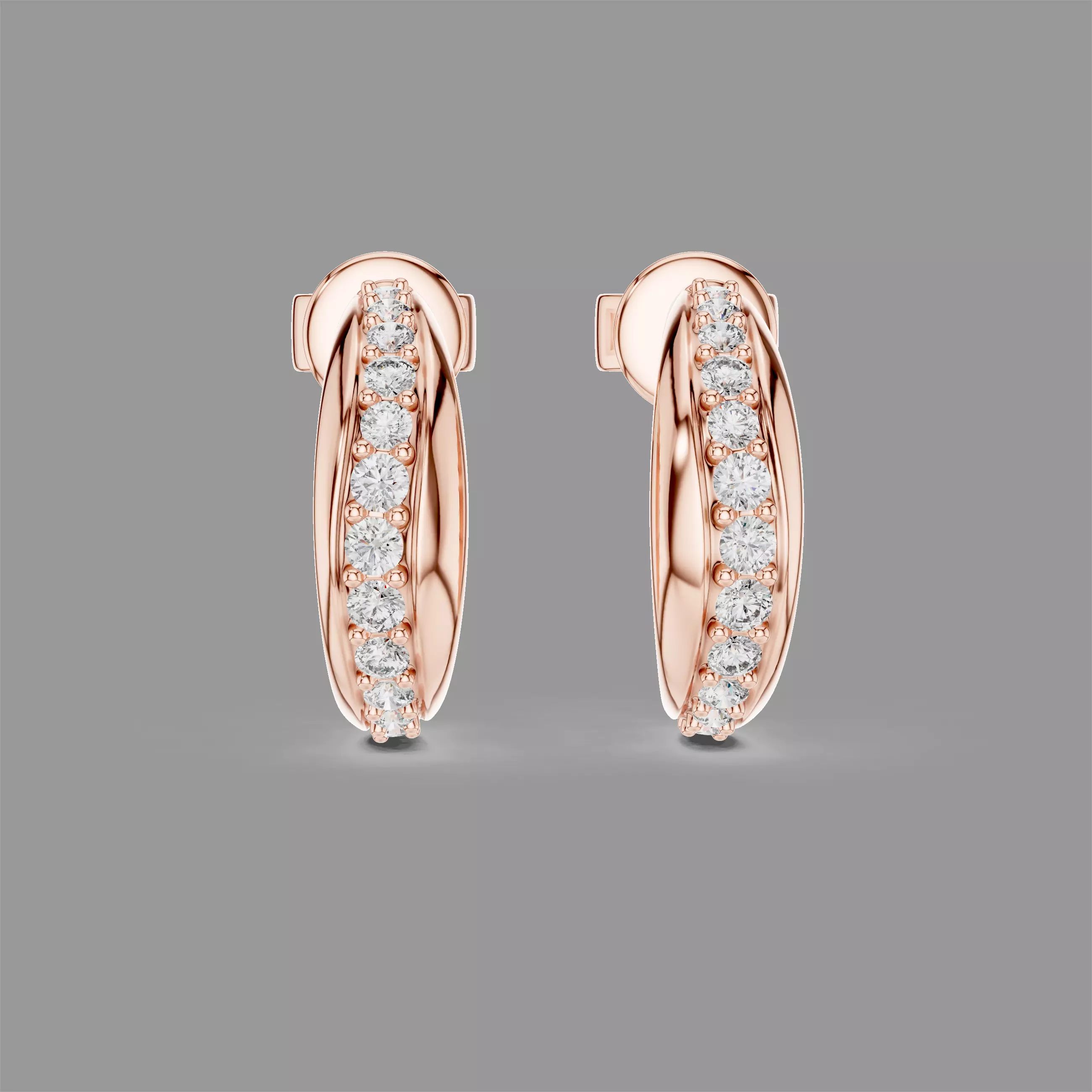 Diamond Hoops 3D print model