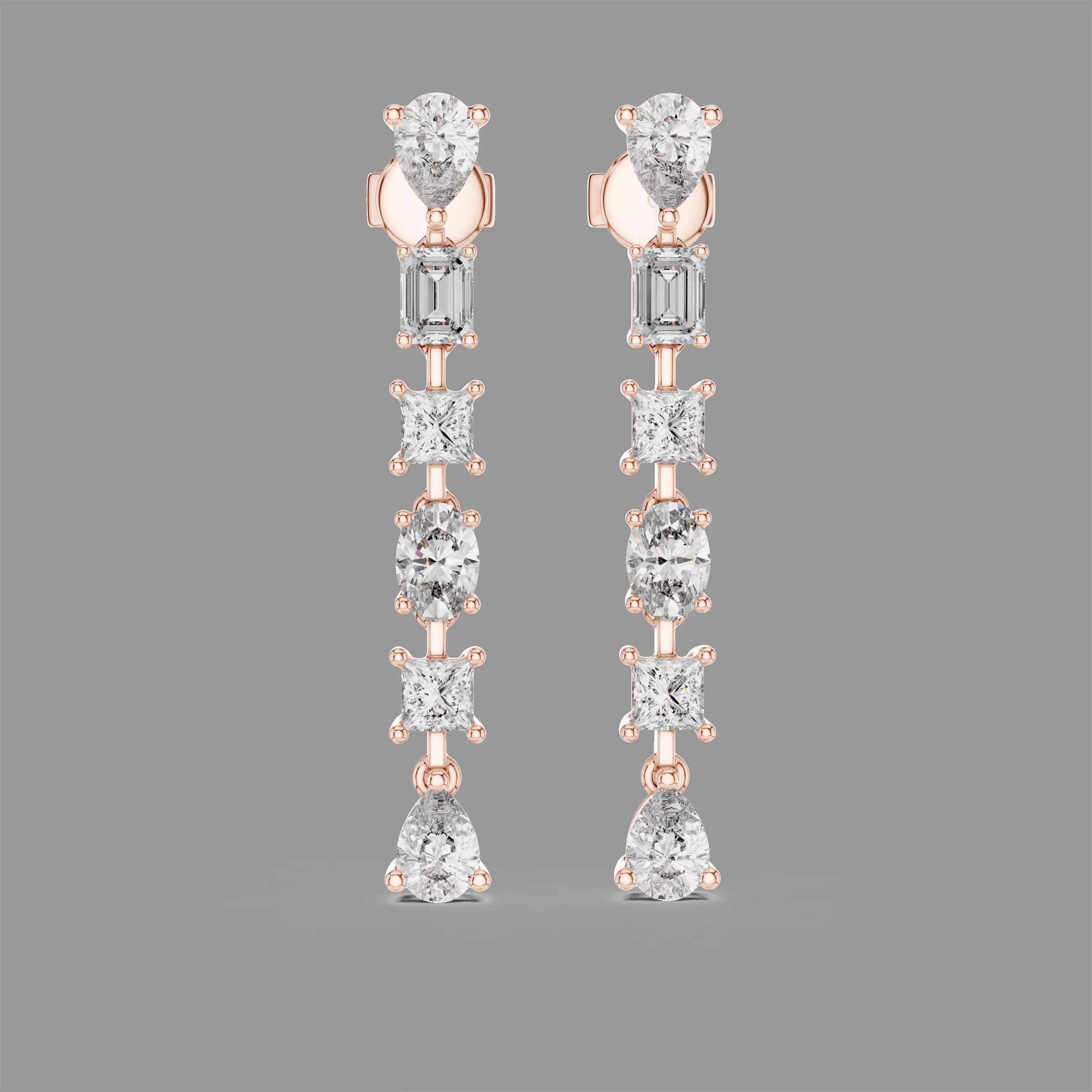 Diamond Hoops 3D print model