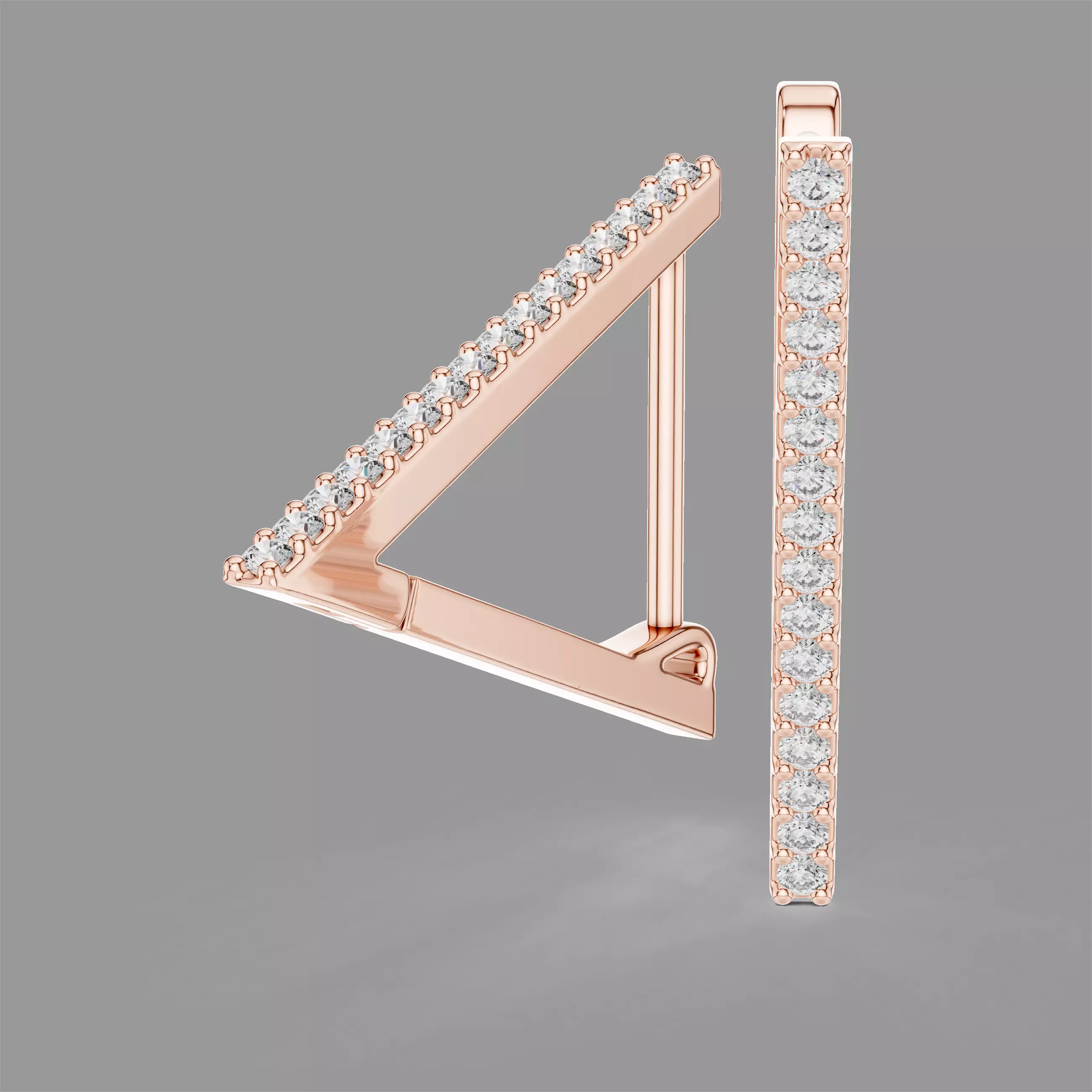 Diamond Hoops 3D print model