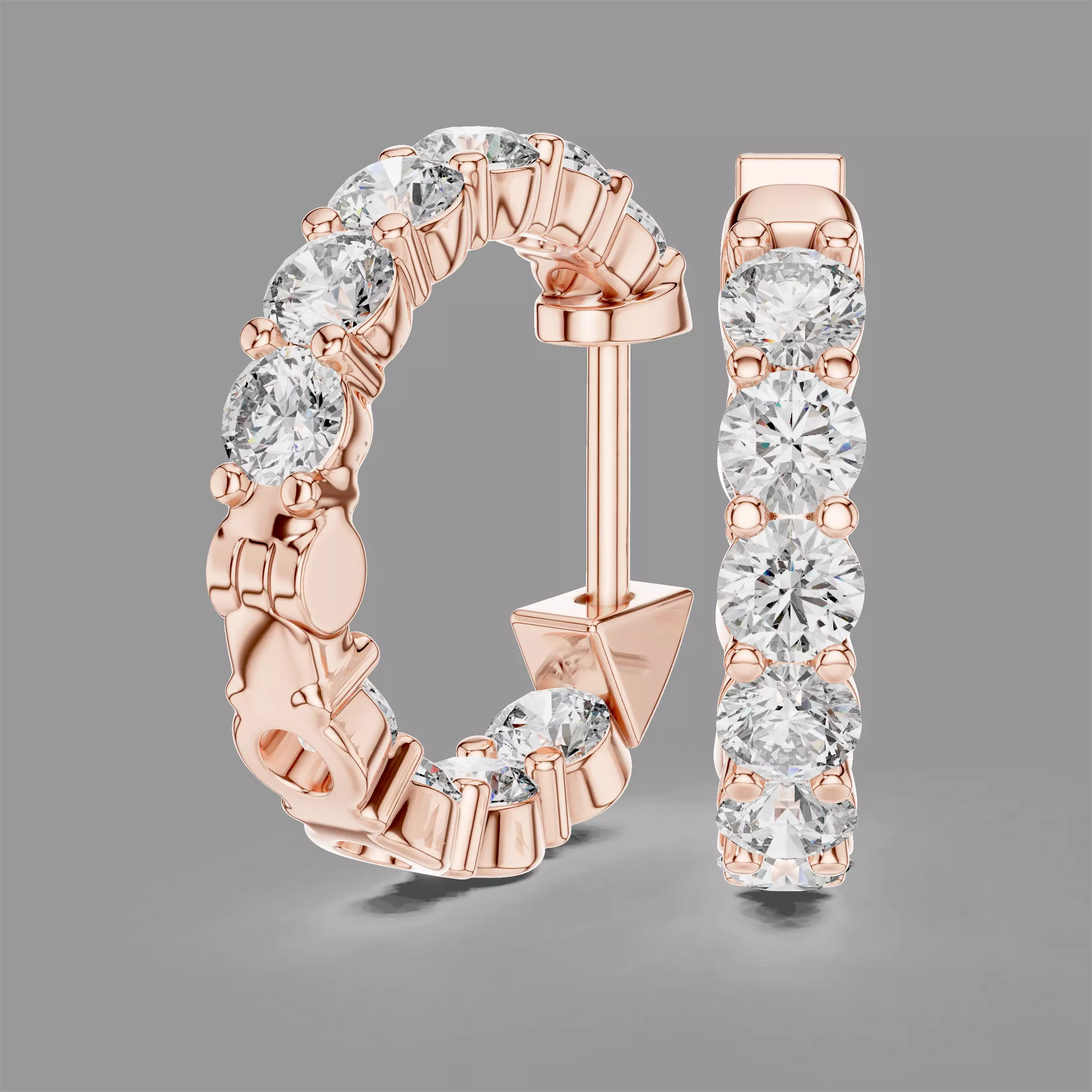 Diamond Hoops 3D print model