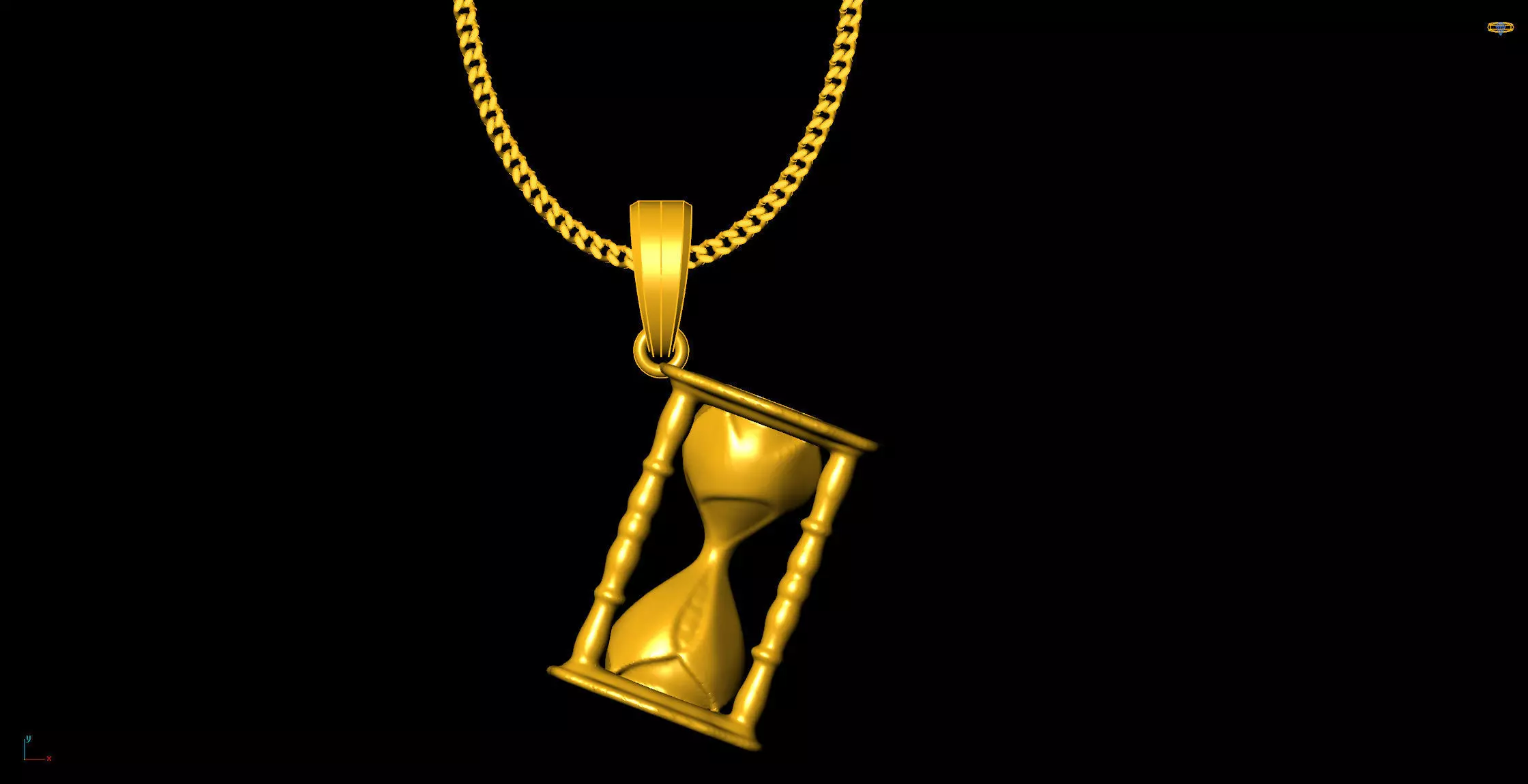 Aesthetic pendant charms - one inch pendant 3D print model