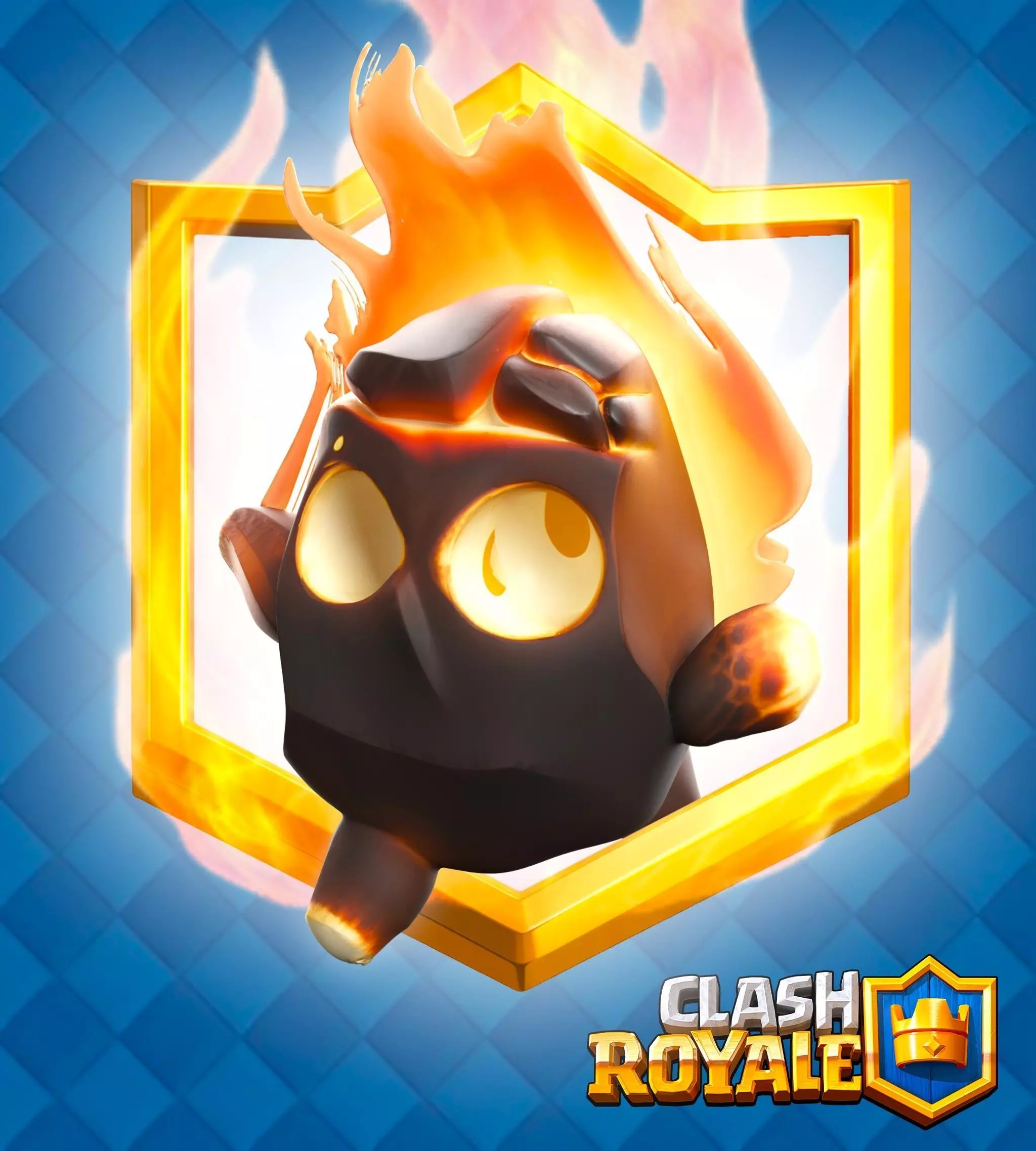 Clash Royale Fire Spirit Card 3D model