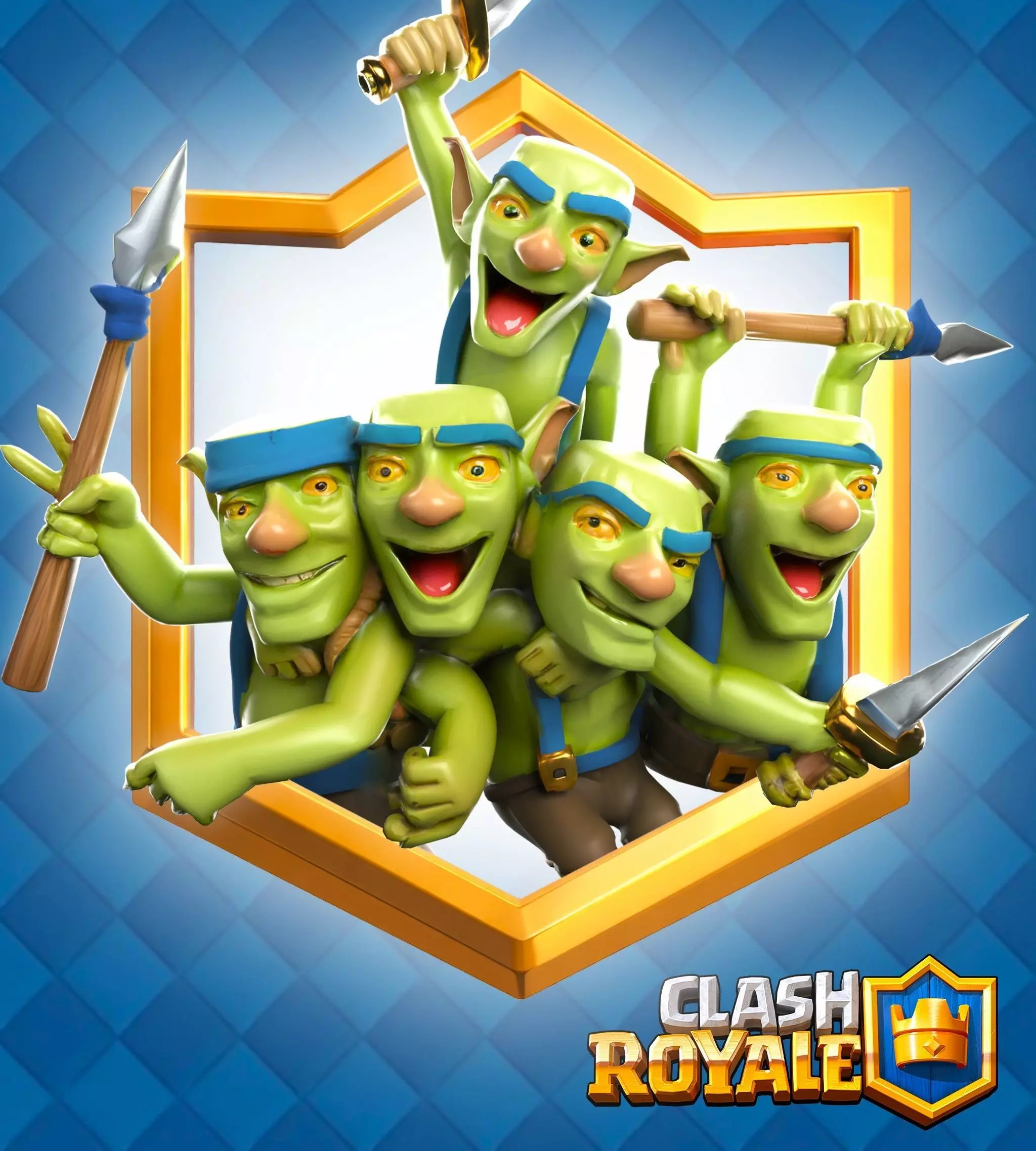 Clash Royale Goblin Gang Card 3D model