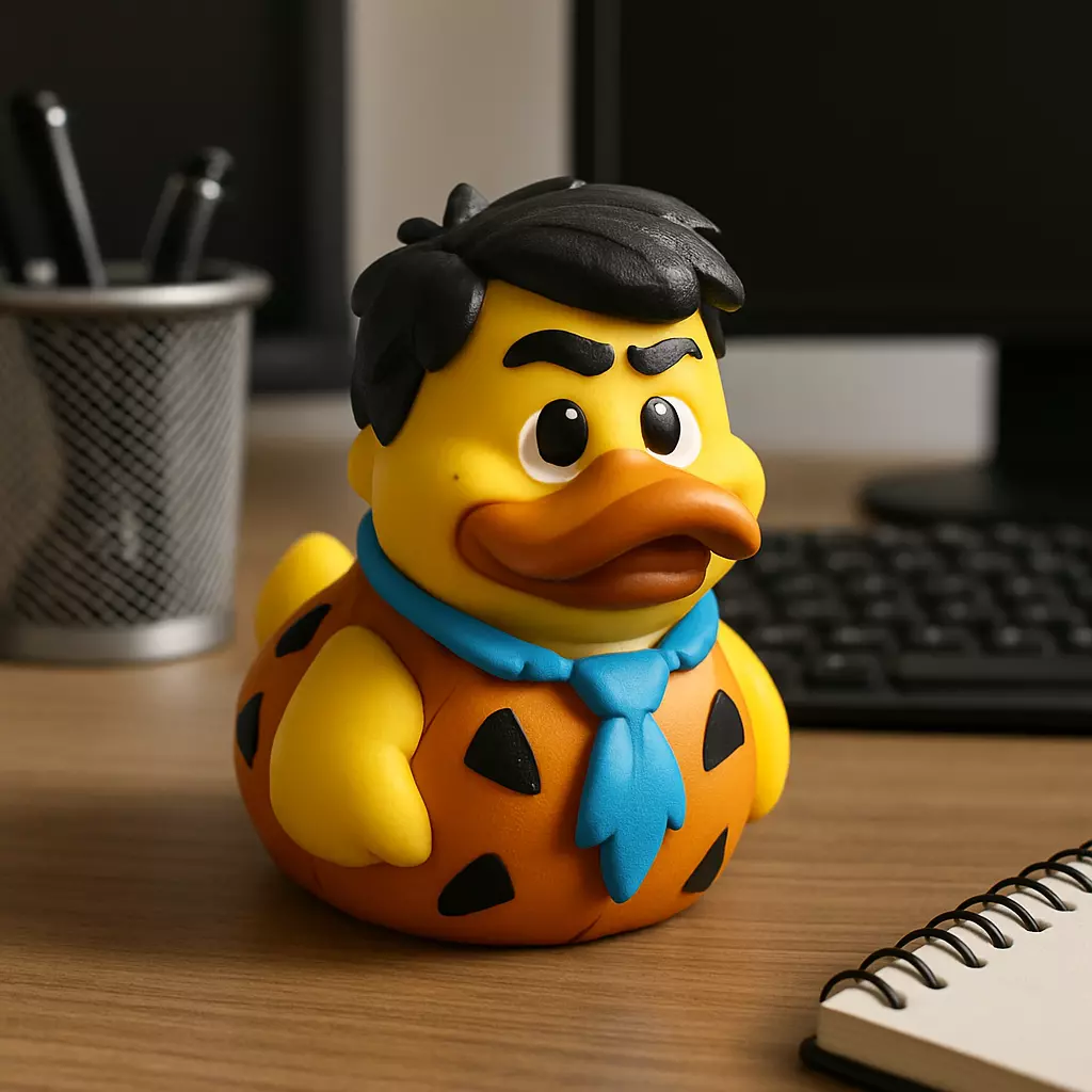 Rubber Duck - Fred Flintstone - 3D print 3D print model