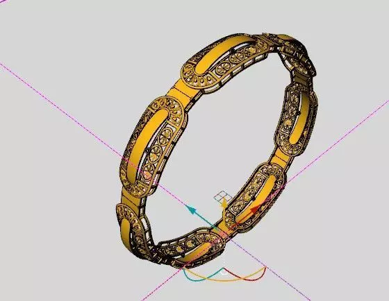 1323 Aurelian Vault Bangle 59MM-9gm 3D print model