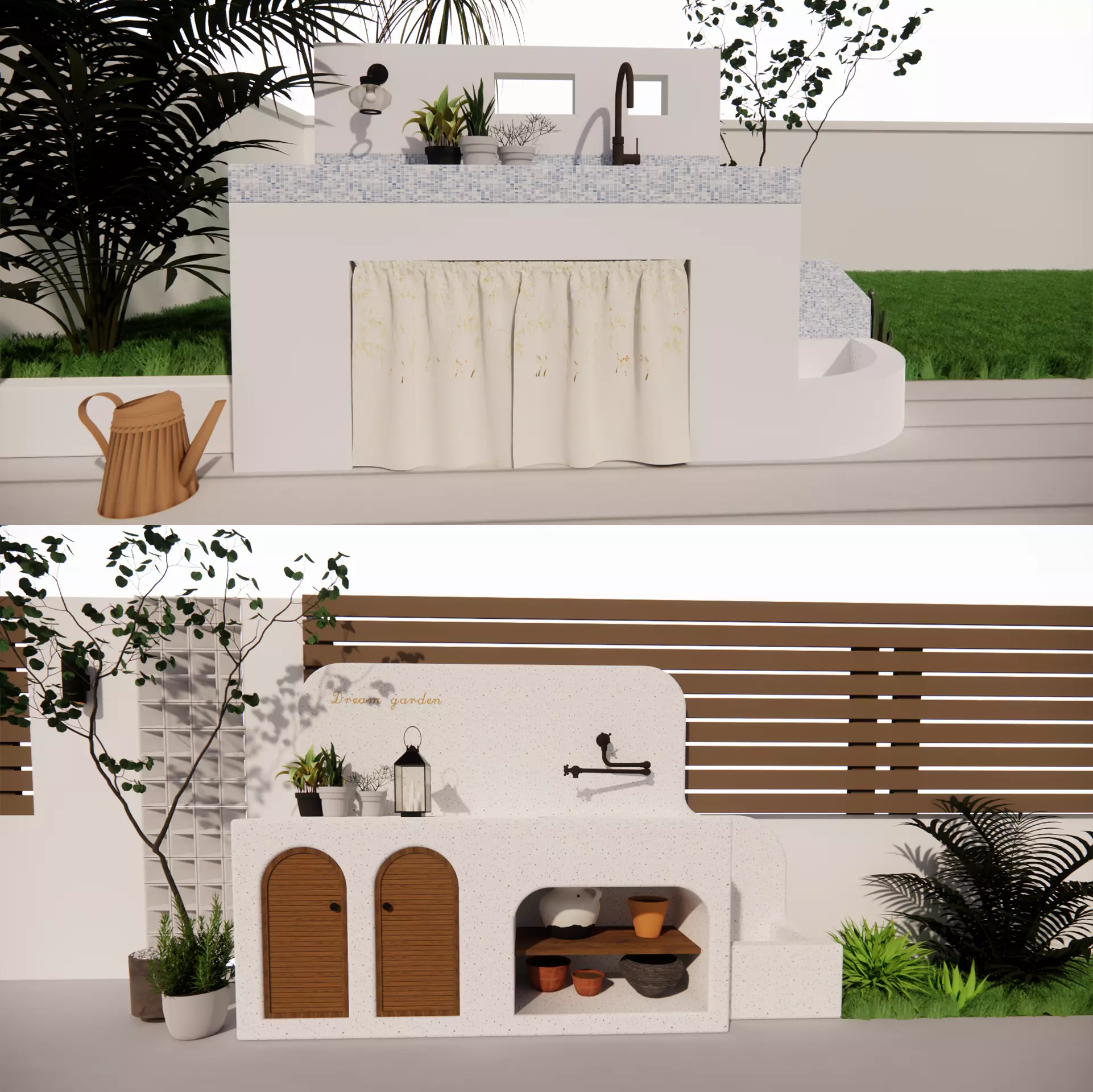 Bathroom Cabinet With Sink -B3 3D model
