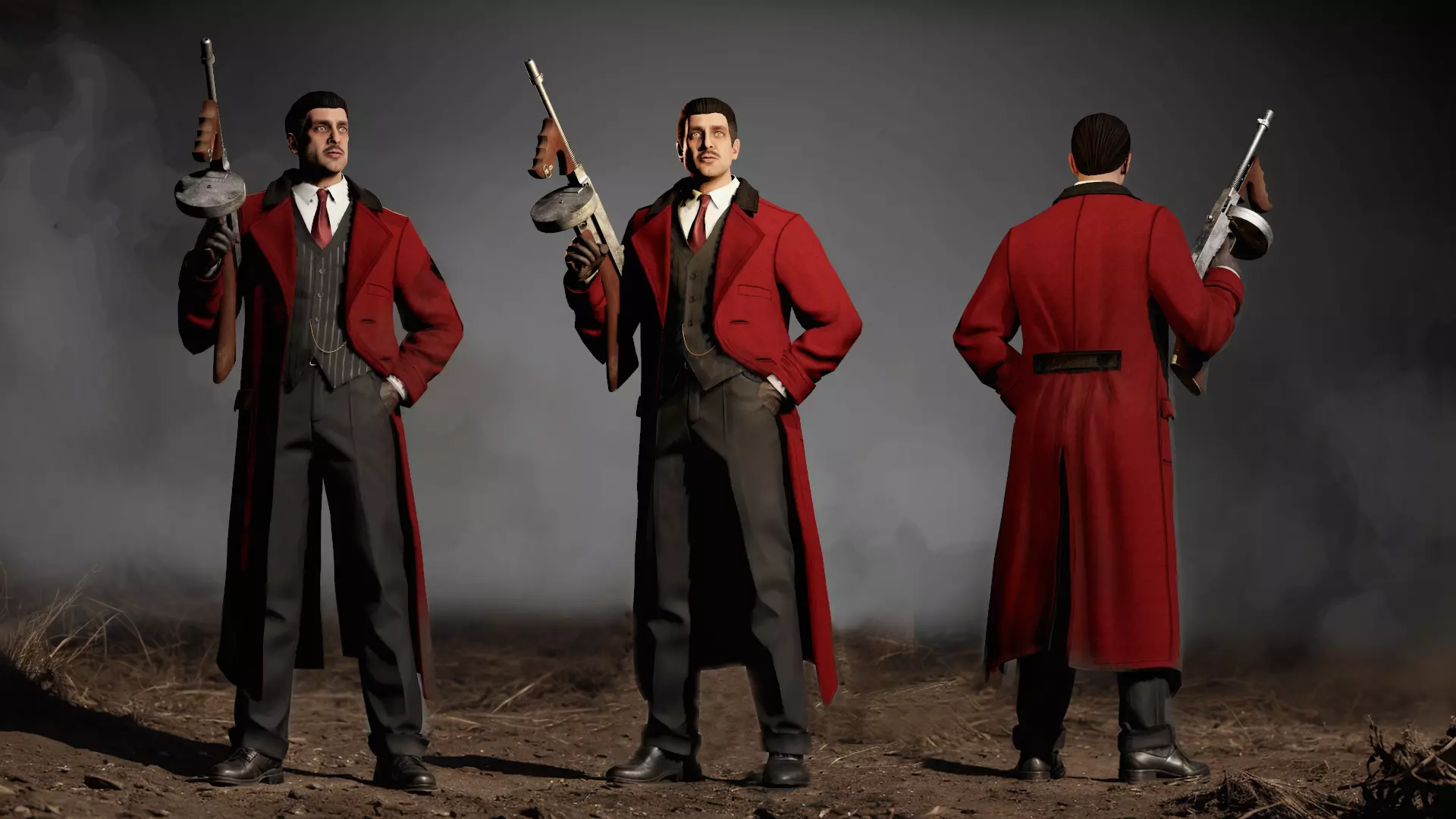 Mafia Gangster Low-poly 3D model