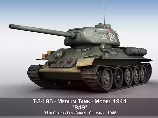 T-34 85 - Soviet medium tank - 849