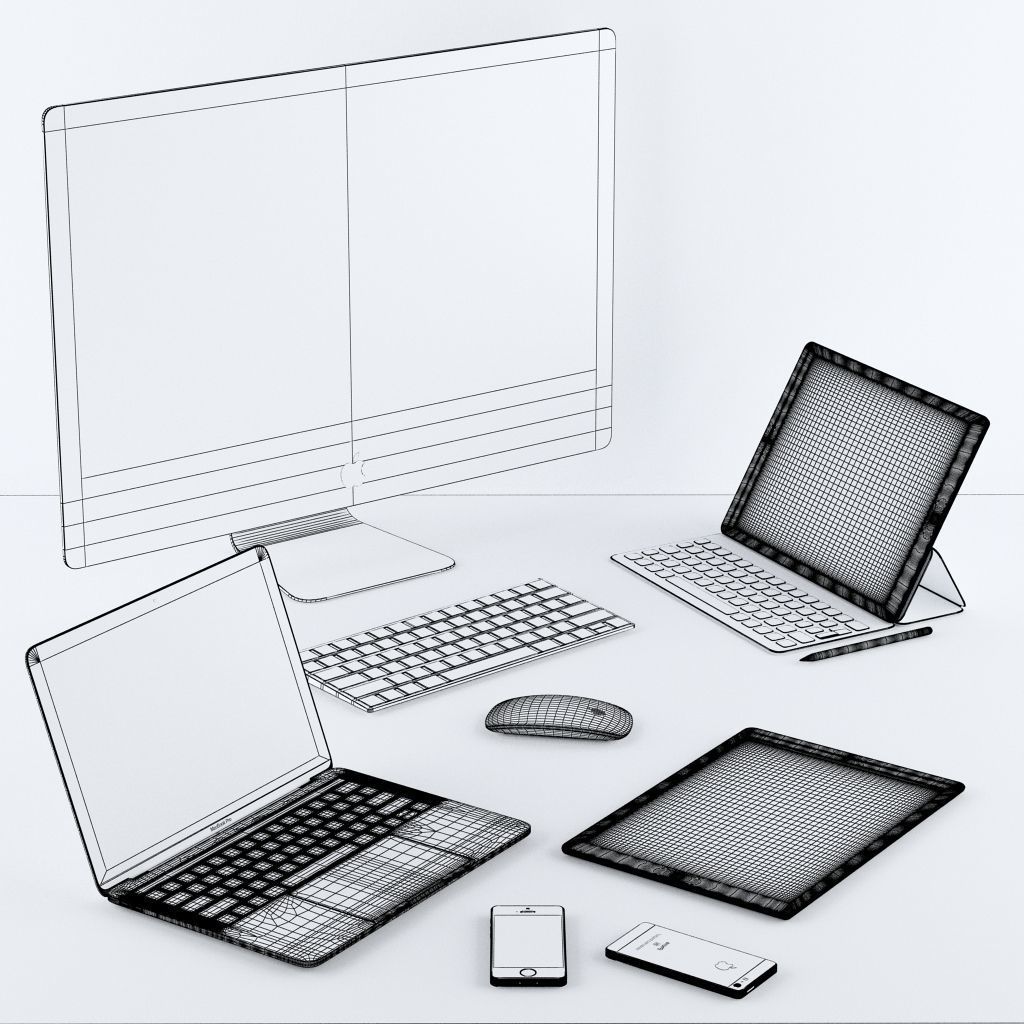 Apple Collection 01 3D model_1