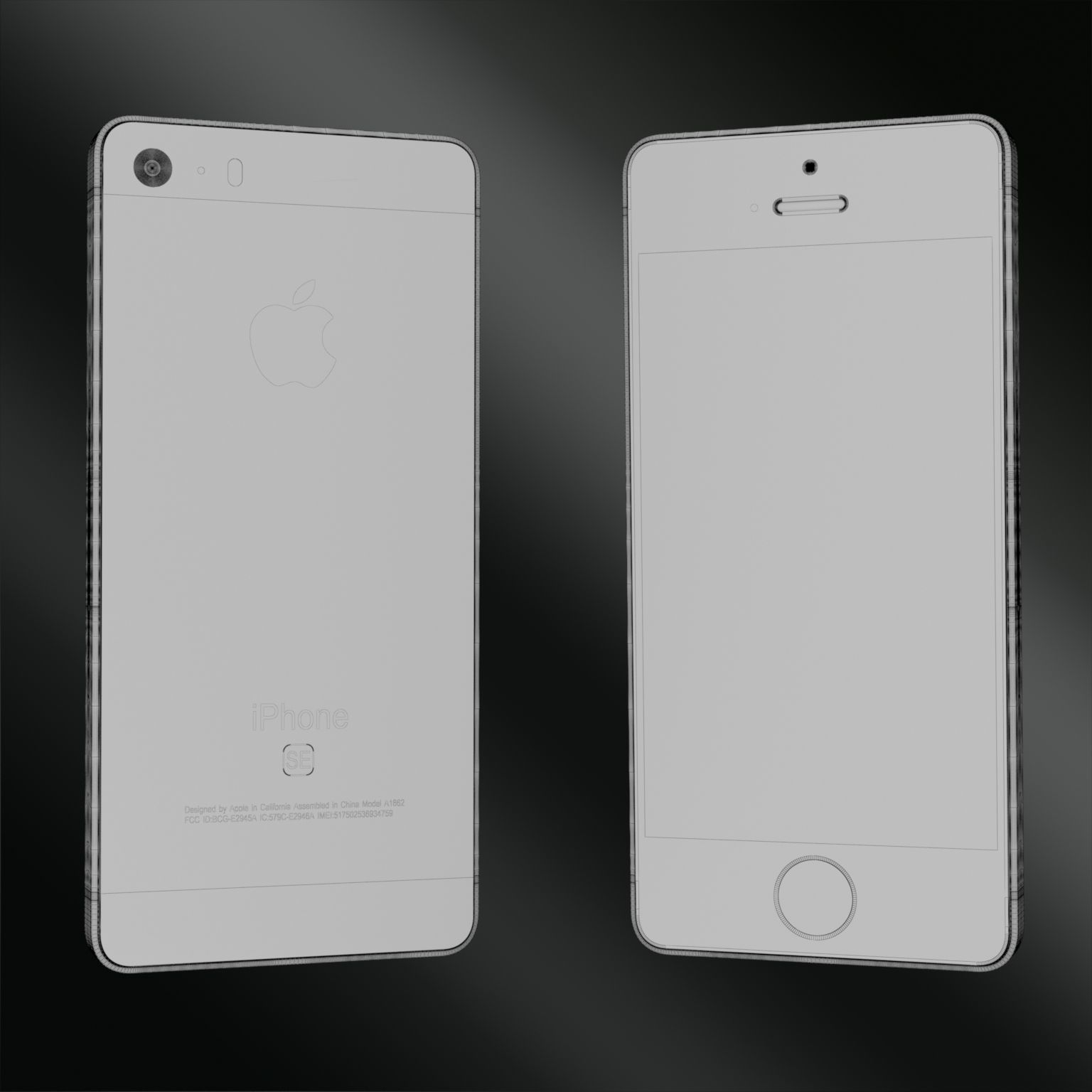 Apple Collection 01 3D model_12