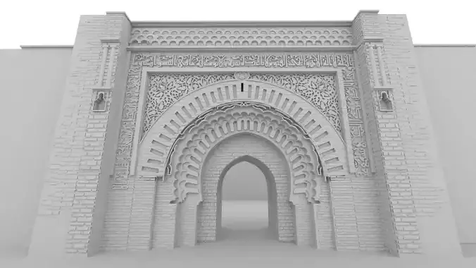 3D model Bab Agnaou Marrakech Morocco 3D model