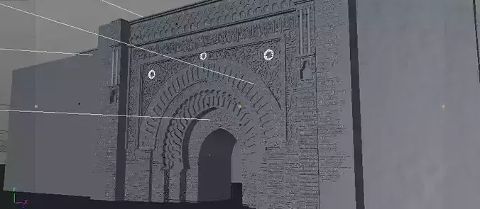 3D model Bab Agnaou Marrakech Morocco 3D model 4