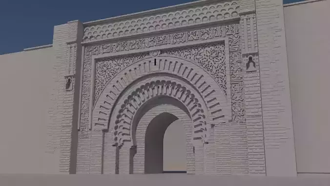 3D model Bab Agnaou Marrakech Morocco 3D model 2