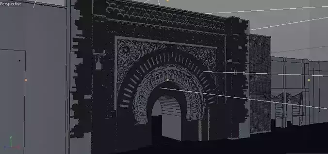 3D model Bab Agnaou Marrakech Morocco 3D model 3