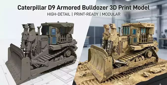IDF D9 armored bulldozer