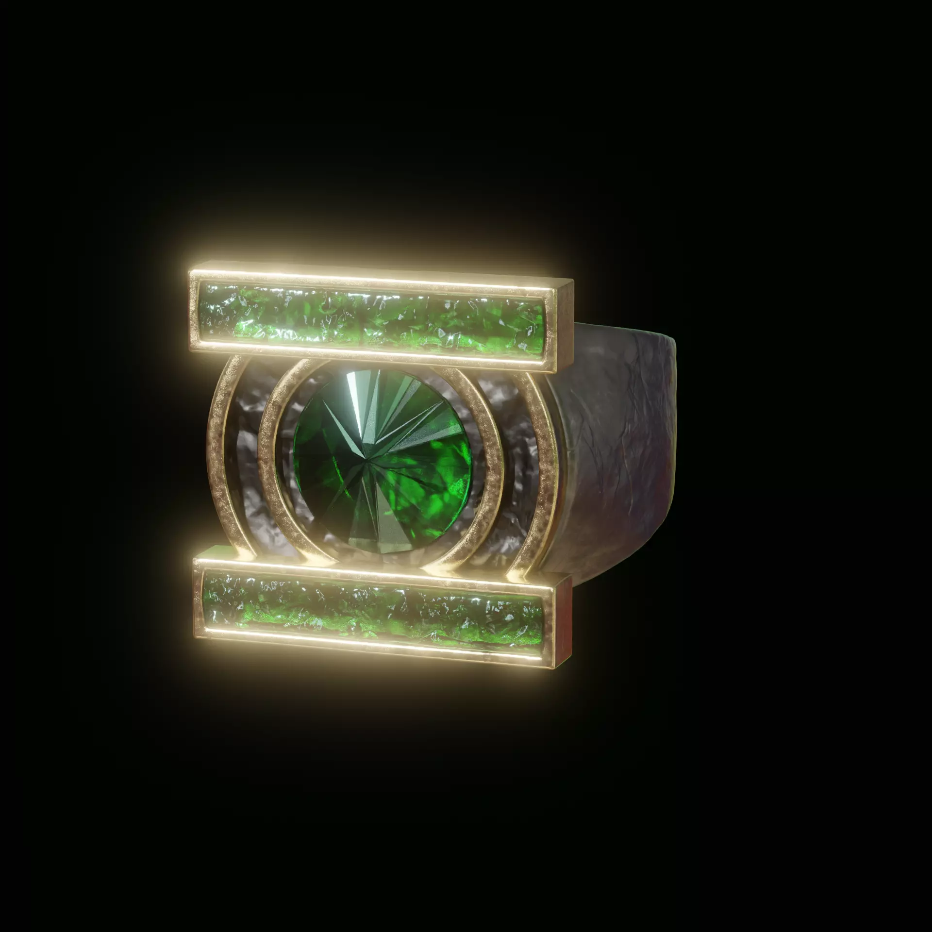 green lantern ring 3D print model