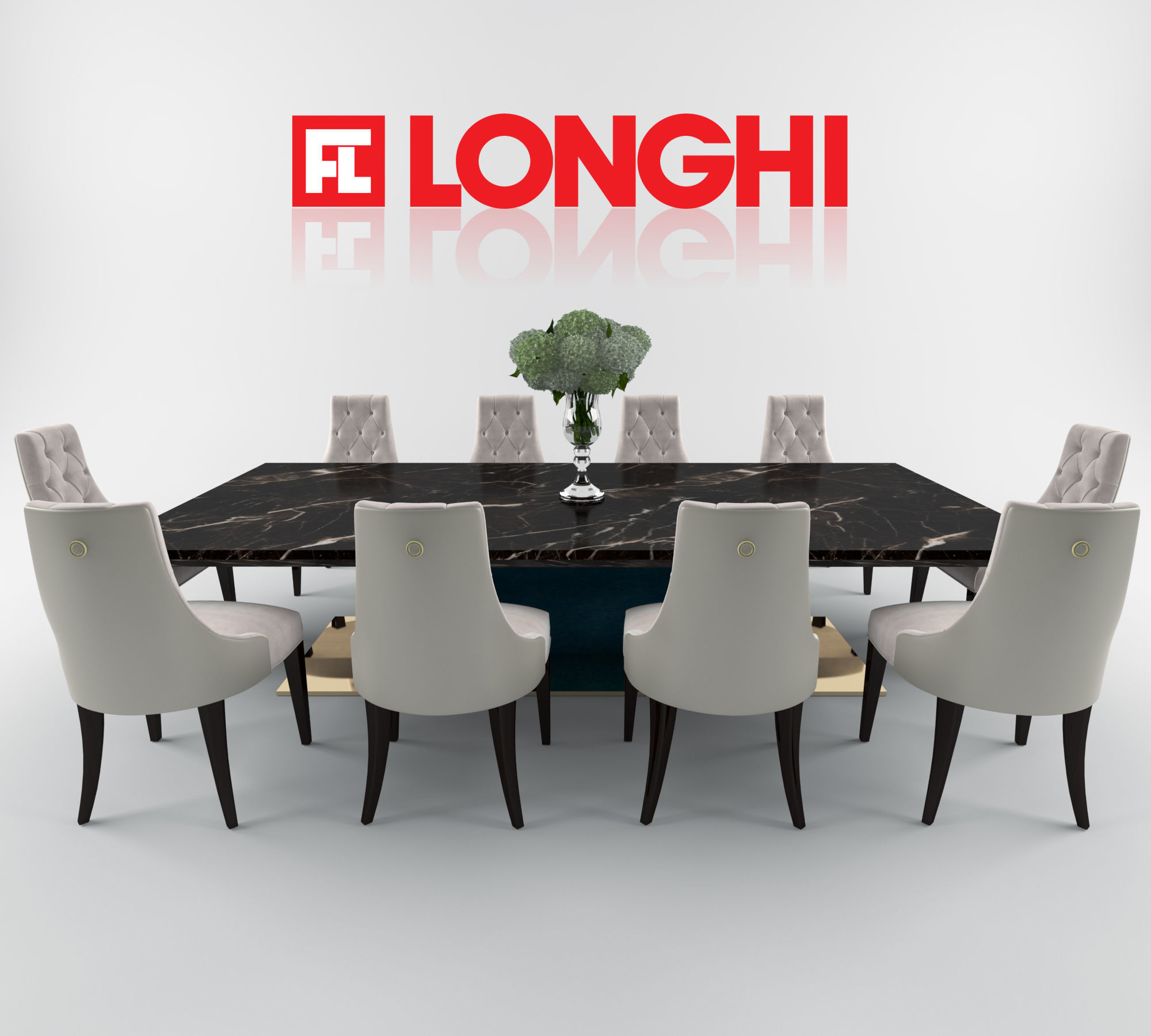 longhi dining  3D model_1