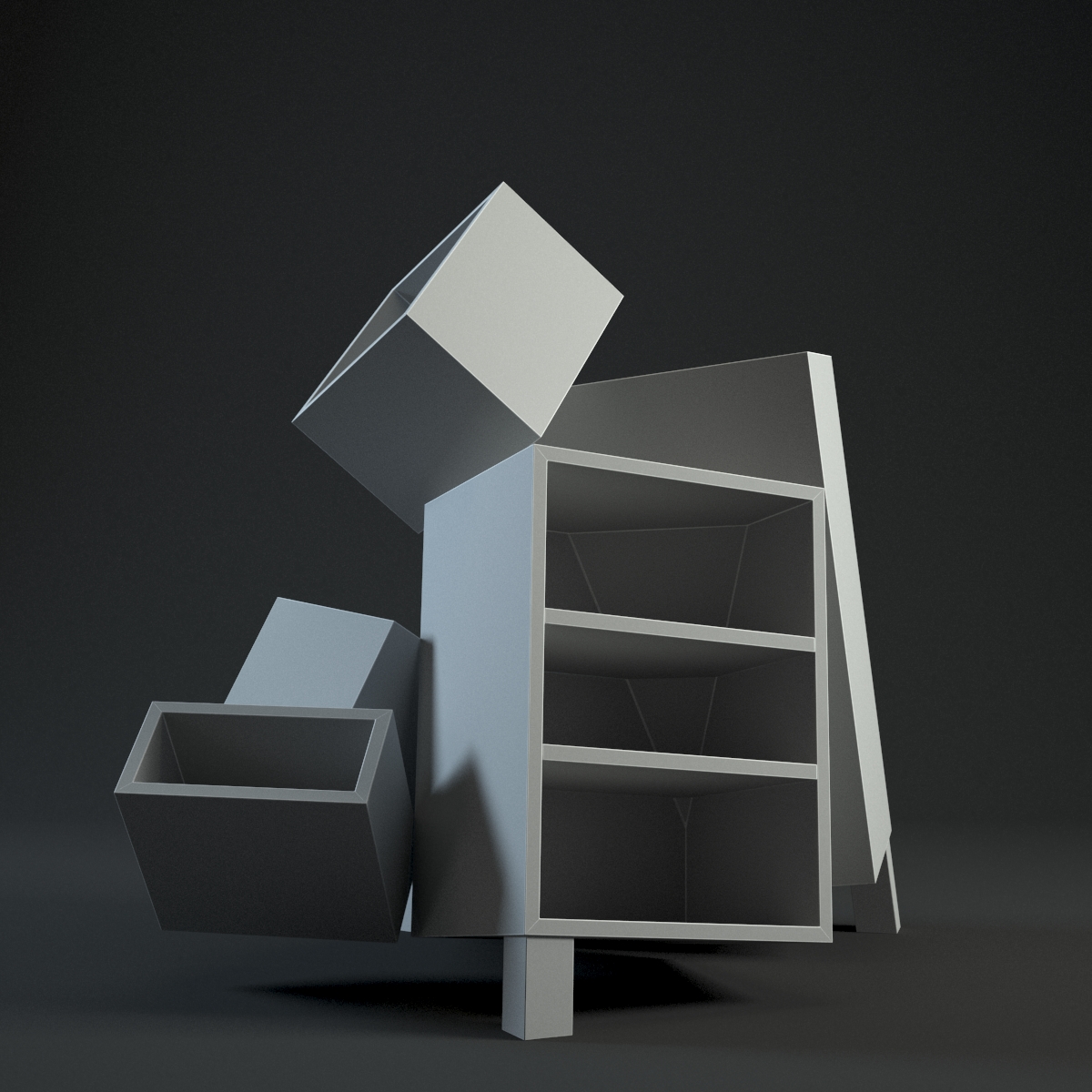 Overdose Cabinet Small 3D model_10