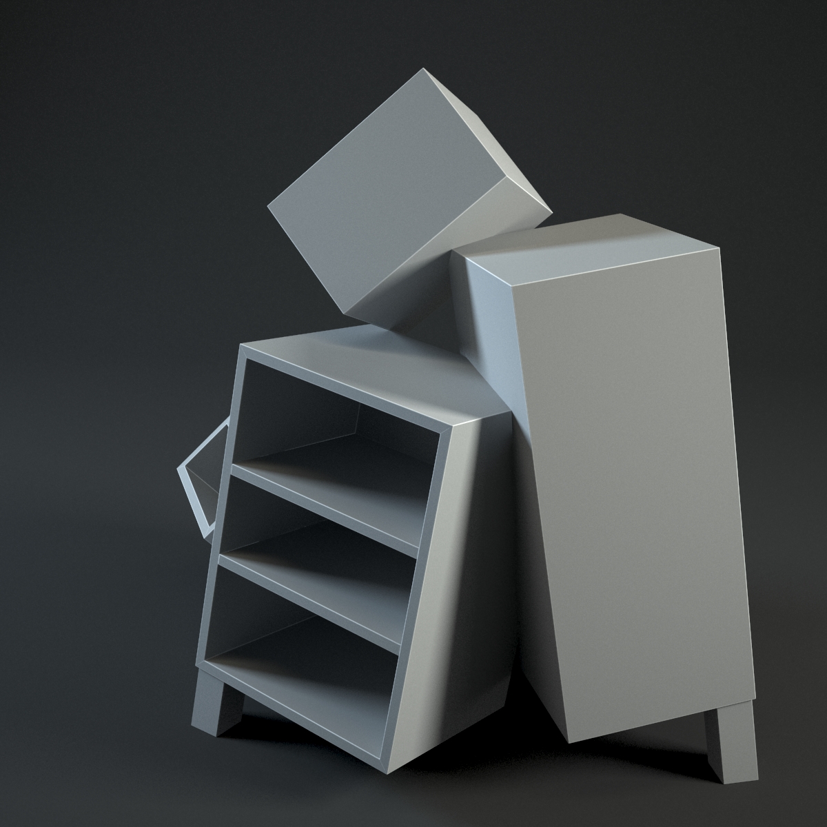 Overdose Cabinet Small 3D model_11