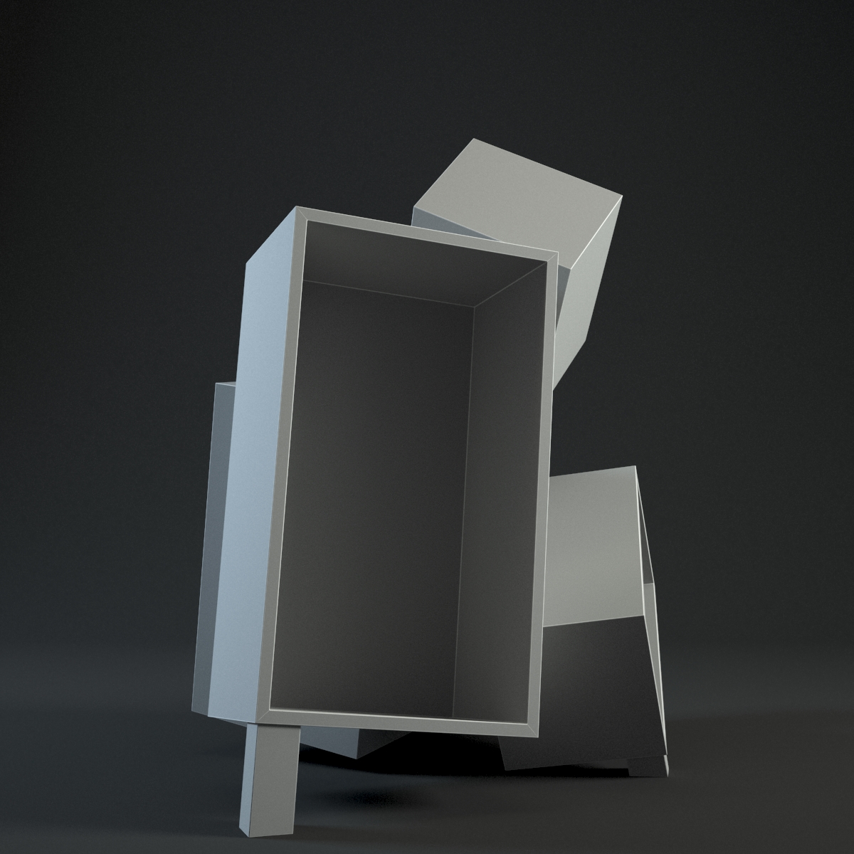 Overdose Cabinet Small 3D model_7