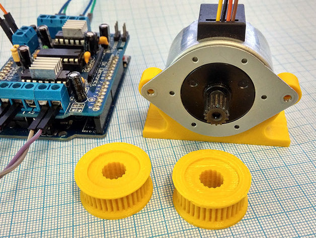 gear GT2 belt for stepper motor OKI KBL42LLB560B Free 3D print model_3