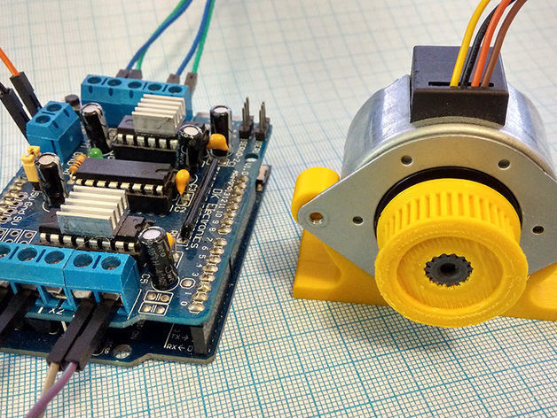 gear GT2 belt for stepper motor OKI KBL42LLB560B Free 3D print model