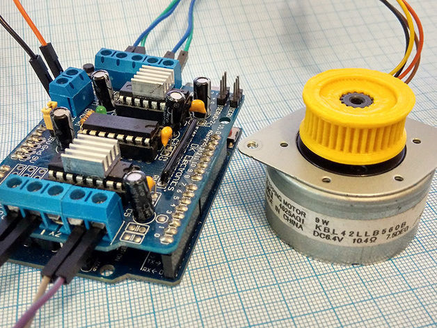 gear GT2 belt for stepper motor OKI KBL42LLB560B Free 3D print model_2