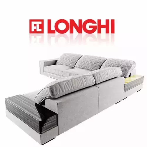 Fratelli Longhi Helmut Leather Sofa 3D model