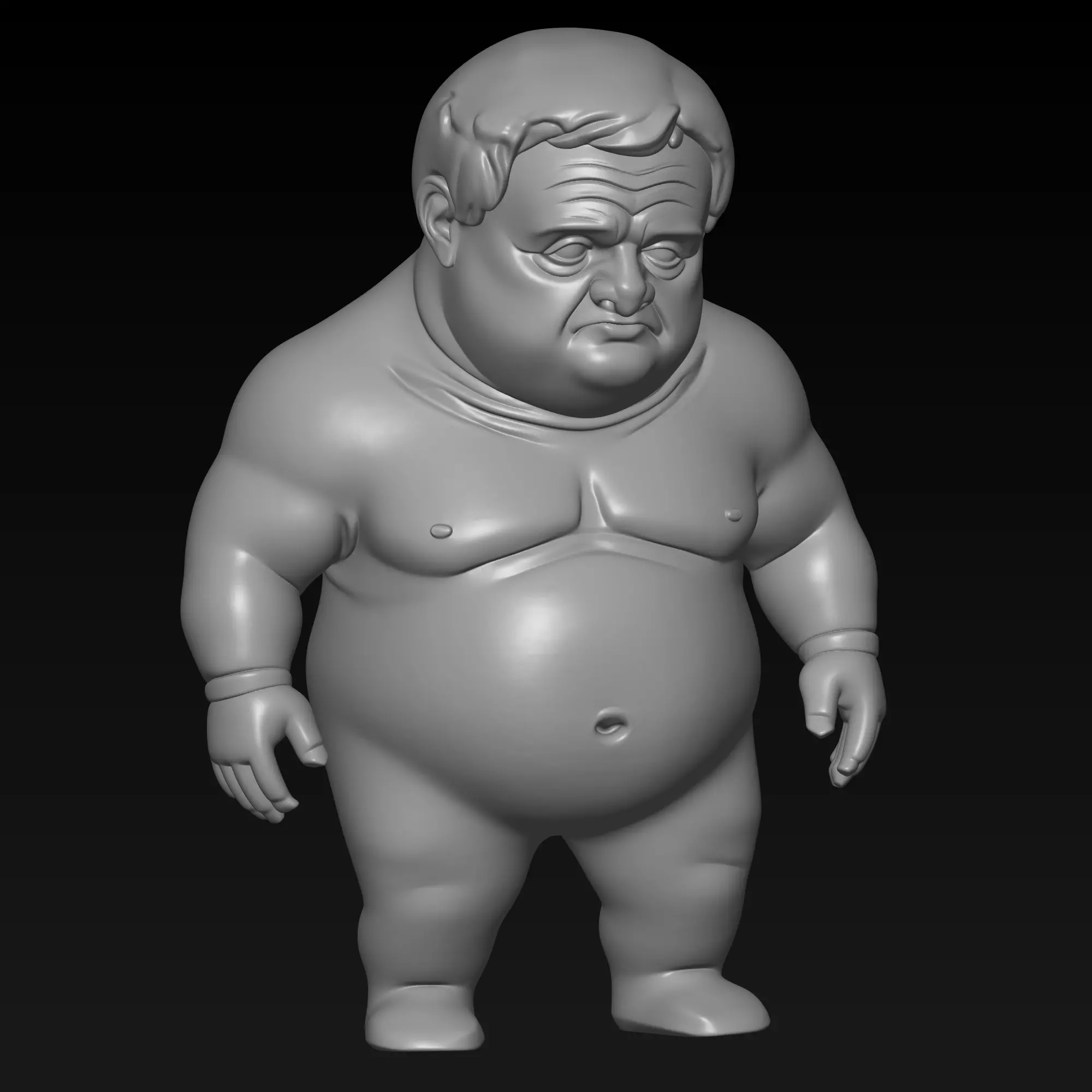 a man sculpture model 3D print model