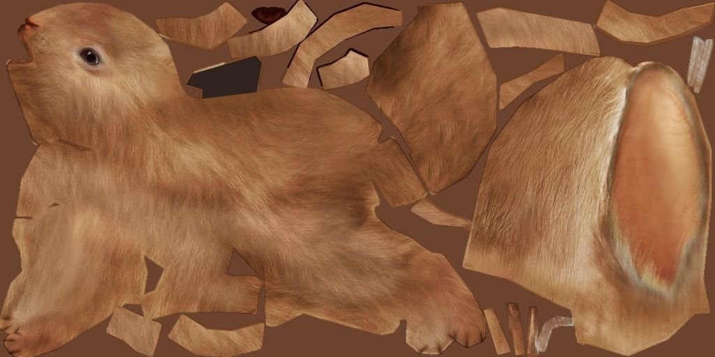 Rabbit Animation-Lowpoly-Game ready Low-poly 3D model_3