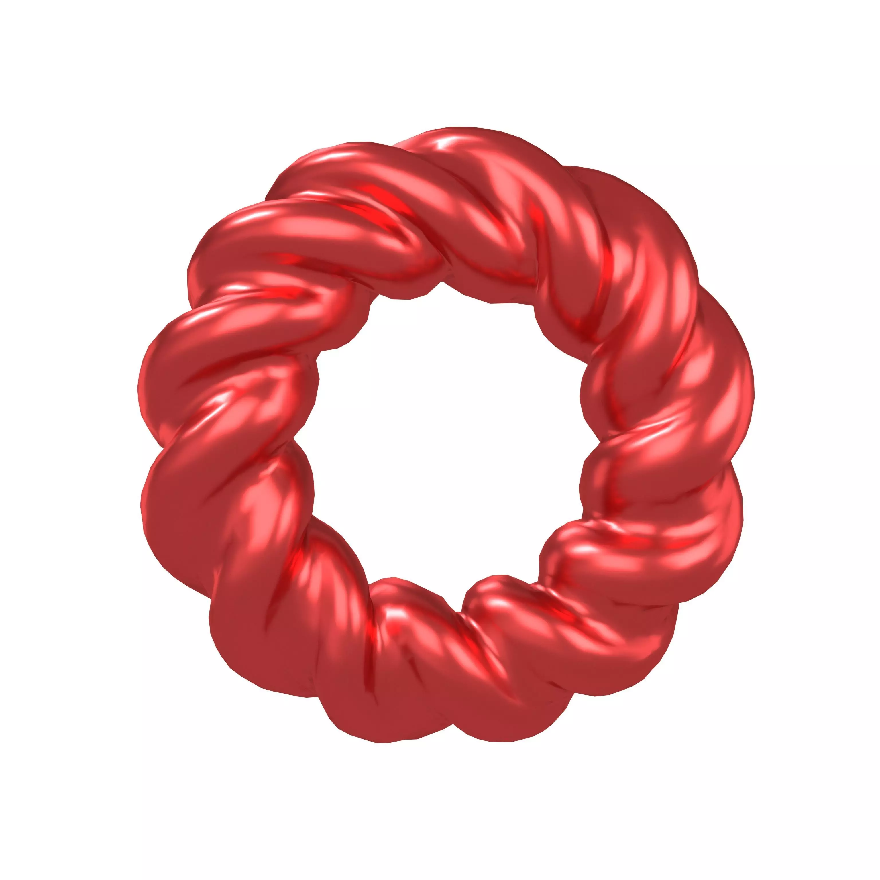 Abstract Ring Shape V4 004 Low-poly 3D model