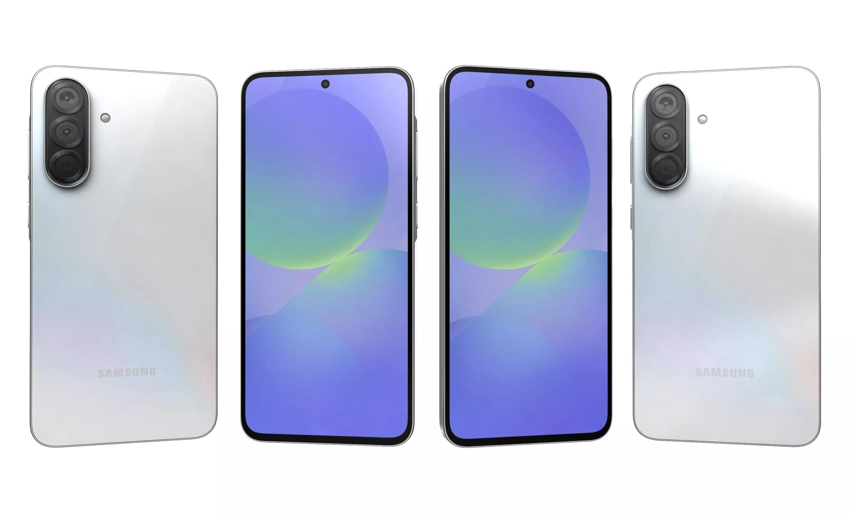 Samsung Galaxy A36 White High Poly 3D model