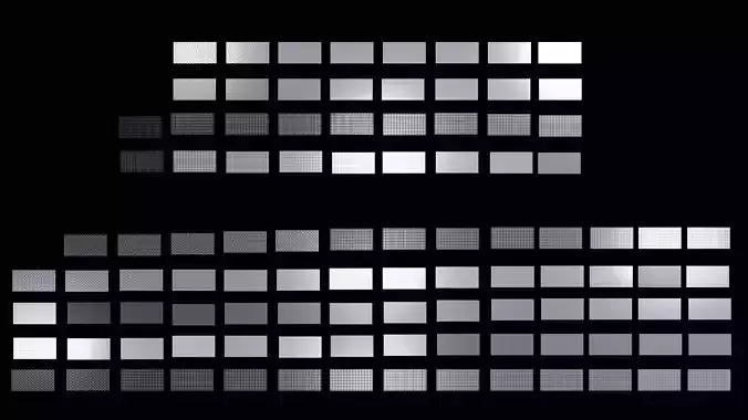 Perforated panels pack 25K03 3D model