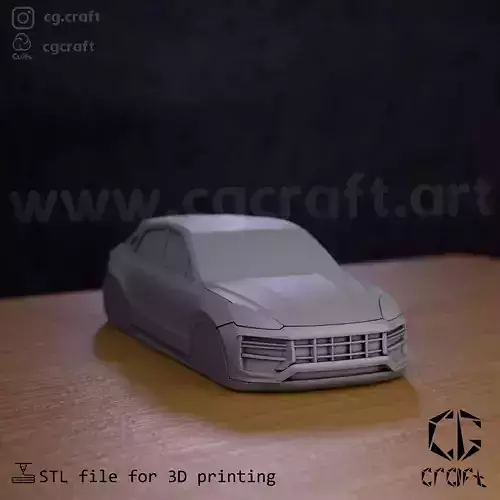Porsche Cayenne simplified decorative model 3D print model