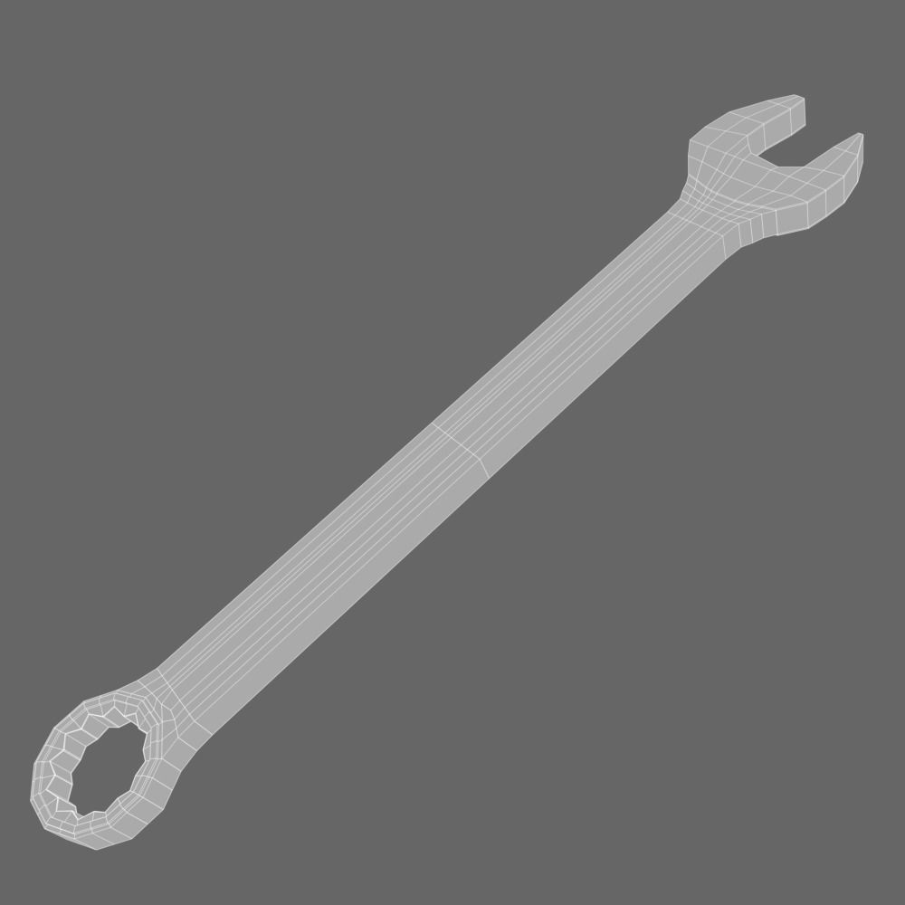 Wrench tool 3D model_3