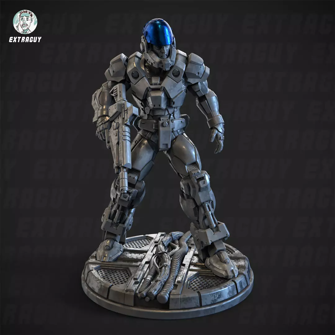 Iron Moped Pilot 052-F 100mm and 32mm 3D print model