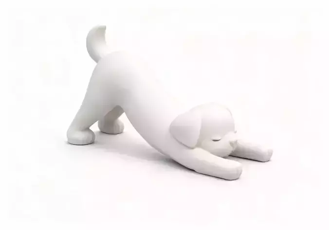 Yoga Dog - Downward Dog Pose - 3D Printable Figurine Model