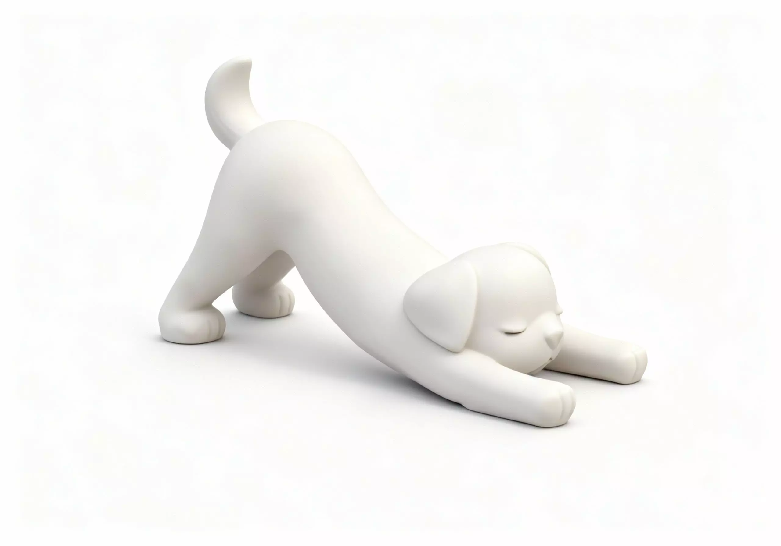 Yoga Dog - Downward Dog Pose - 3D Printable Figurine Model 3D print model