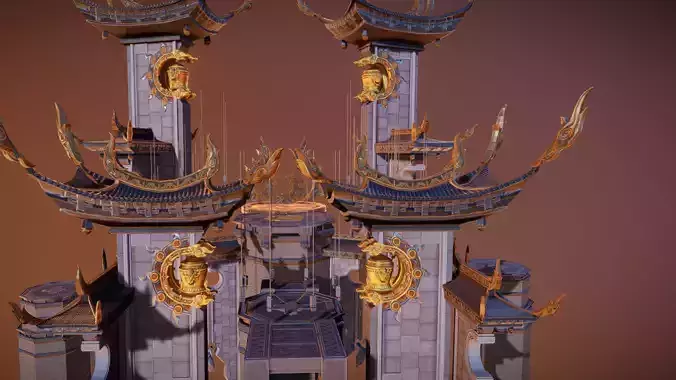 Suburban Scene A04 3D model