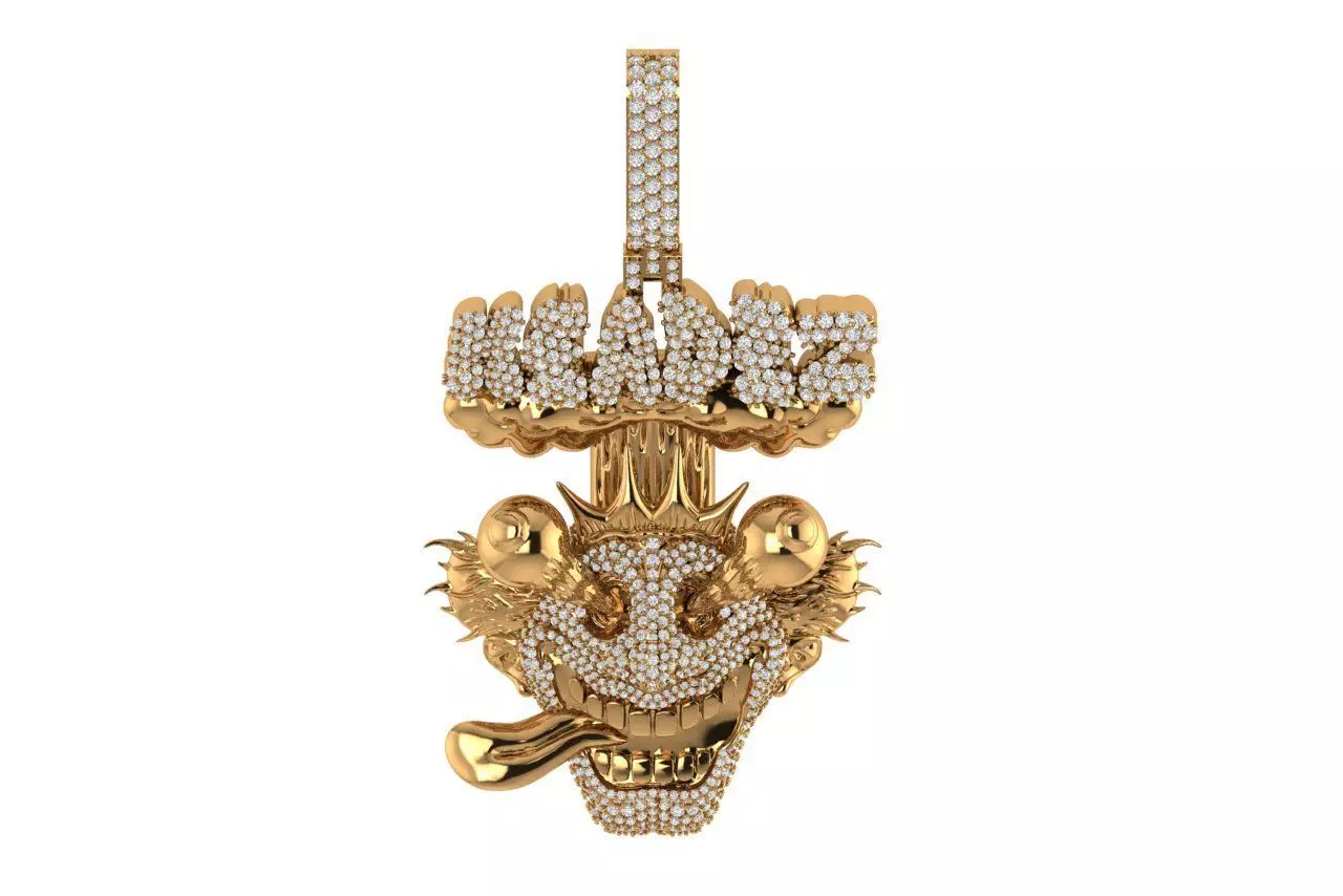 HipHop Pendant 3D print model
