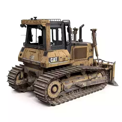 Industrial Heavy Bulldozer 3D Model