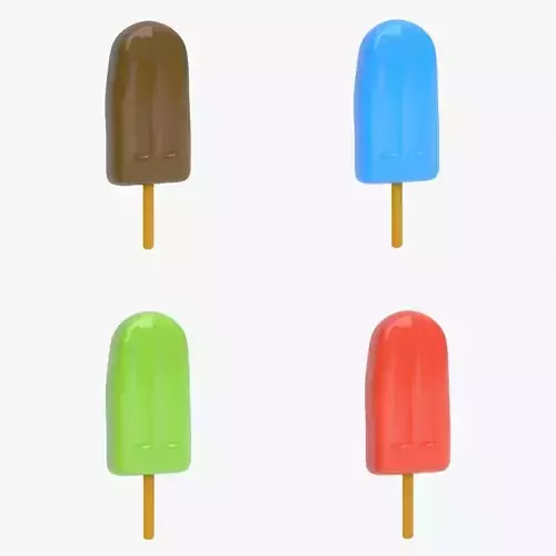 Ice Cream Bar Collection 3D Model Pack