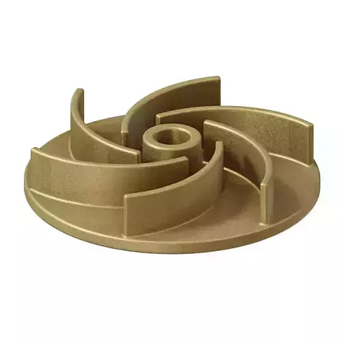 Brass Semi Open Impeller 3D model